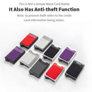 RFID Aluminum Alloy Anti-Degaussing Coin Card Holder(Silver)