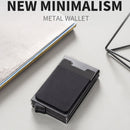 RFID Aluminum Alloy Anti-Degaussing Coin Card Holder(Silver Purple)