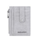 BAELLERRY K9149 Multi-Card Buckle Zip Coin Pocket Thin Card Holder(Grey)