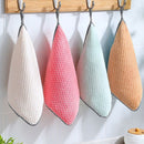 40 PCS Hand Towel Hangable Dishcloth Kitchen Rag Non-Stick Oil Absorbent Towel(Color Random Delivery)