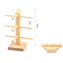 2 PCS Log Glasses Display Storage Rack 1 Row 3 Pairs