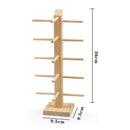 2 PCS Log Glasses Display Storage Rack 1 Row 5 Pairs