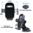 Car Navigation Rack Car Suction Cup Outlet Multi-Function Mobile Phone Frame(H6-S01 Black)