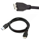 USB 3.0 Male To Micro USB HDD Data Cord For External Mobile HDD,Cable Length:1.8m(Black)