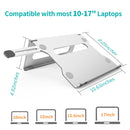 Aluminum Alloy Laptop Bracket Folding Tablet Notebook Cooling Bracket(Silver)