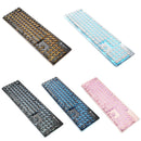 LANGTU L1 104 Keys USB Home Office Film Luminous Wired Keyboard, Cable Length:1.6m(White Light Pink)