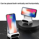 M111 15W Desktop Vertical Loudspeaker Wireless Charging Stand for 4.5-11 Inch Mobile Phone Tablet(White)