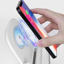 M111 15W Desktop Vertical Loudspeaker Wireless Charging Stand for 4.5-11 Inch Mobile Phone Tablet(White)