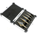 Pagoda Drill Bit High Speed ??Steel Opener Triangle Handle Stairs Drill Bit(5 In 1 Boxed)