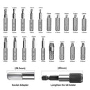 22 PCS / Set Screw Takeout High-Speed Steel Anti-Tooth Refrigerant Removal Tool(White Box Rolling Pole)