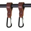 2 PCS Baby Stroller Convenient Carabiner Hook(Brown)