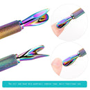 2 PCS X-Shaped Stainless Steel Shaping Clip Nail Art Tools, Specification type: Gradient