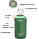 S888 Skin Rejuvenation High Pressure Nano Spray Oxygen Injecting Moisturizer, Style: Oxygen æ³¨ [petals] ink green