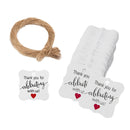 5 Bags 100PCS/Bag Kraft Paper Gift Tags Hang Tags(L-19)