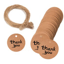 5 Bags 100PCS/Bag Kraft Paper Gift Tags Hang Tags(L-20)