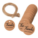 5 Bags 100PCS/Bag Kraft Paper Gift Tags Hang Tags(L-21)
