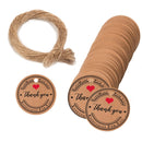 5 Bags 100PCS/Bag Kraft Paper Gift Tags Hang Tags(L-22)