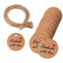 5 Bags 100PCS/Bag Kraft Paper Gift Tags Hang Tags(L-24)