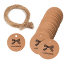 5 Bags 100PCS/Bag Kraft Paper Gift Tags Hang Tags(L-25)