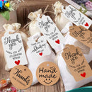 5 Bags 100PCS/Bag Kraft Paper Gift Tags Hang Tags(L-15)