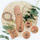 5 Bags 100PCS / Bag Kraft Paper Gift Tag With 20m Hemp Rope(L-04)