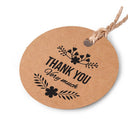 5 Bags 100PCS / Bag Kraft Paper Gift Tag With 20m Hemp Rope(L-07 )