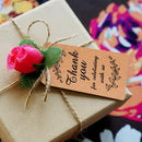 5 Bags 100PCS / Bag Kraft Paper Gift Tag With 20m Hemp Rope(L-08 )