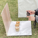 40x40cm PVC Photo Background Board(Dark Wood Grain)