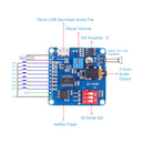 MP3 Voice Play Broadcast Module Chip Serial Port Control USB Download With 8M Storage Play Board