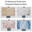 2 PCS 3D Stereoscopic Double-sided Photography Background Board(Casual Hand)