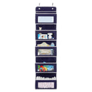 Five-Layer Non-Woven Door Rear Storage Hanging Bag(Blue)
