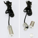 Center Console Modified LED Guide Light, Style: Cigarette Lighter Remote Control+APP Control(2m Black)