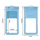 2 PCS Drift Diving Swimming Mobile Phone Waterproof Case(Gray Blue)