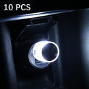 10 PCS Car Decorative USB Universal LED Atmosphere Lamp, Colour: White