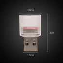 10 PCS Car Decorative USB Universal LED Atmosphere Lamp, Colour: Ice Blue