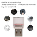 10 PCS Car Decorative USB Universal LED Atmosphere Lamp, Colour: Ice Blue
