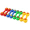 10 PCS Kindergarten Children Morning Exercise Plastic Rattle(Red)