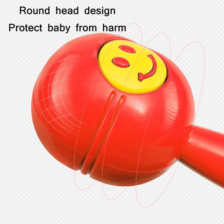 10 PCS Kindergarten Children Morning Exercise Plastic Rattle(Red)