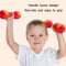 10 PCS Kindergarten Children Morning Exercise Plastic Rattle(Red)