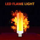 4 PCS USB Candlelight LED Imitation Flame Lamp