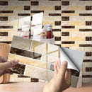 12 PCS 10 x 20cm Brick Pattern Crystal Film Glossy Tile Sticker Floor Sticker(Kit027)