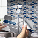 12 PCS 10 x 20cm Brick Pattern Crystal Film Glossy Tile Sticker Floor Sticker(Kit028)