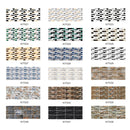 12 PCS 10 x 20cm Brick Pattern Crystal Film Glossy Tile Sticker Floor Sticker(Kit025)