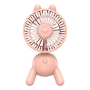 Cute Puppy Shaped USB Charging Fan(Pink)