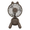 Cute Puppy Shaped USB Charging Fan(Brown)