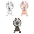 Cute Puppy Shaped USB Charging Fan(Brown)