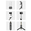 Removable Fill Light Phone Handheld Stabilizer with APP(Q09 Black)