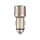 CYKE C11 QC3.0 Aluminum Alloy Dual USB Car Fast Charger(Tyrant Gold)
