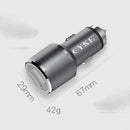CYKE C11 QC3.0 Aluminum Alloy Dual USB Car Fast Charger(Tyrant Gold)