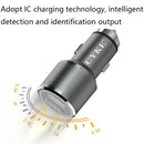 CYKE C11 QC3.0 Aluminum Alloy Dual USB Car Fast Charger(Tyrant Gold)